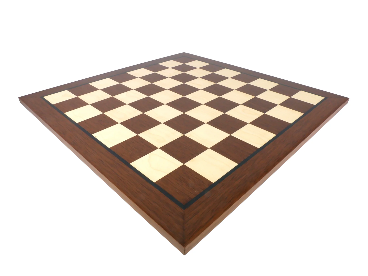 20.5 inch Dark Rosewood & Maple Chess Board (2.2 inch Squares)