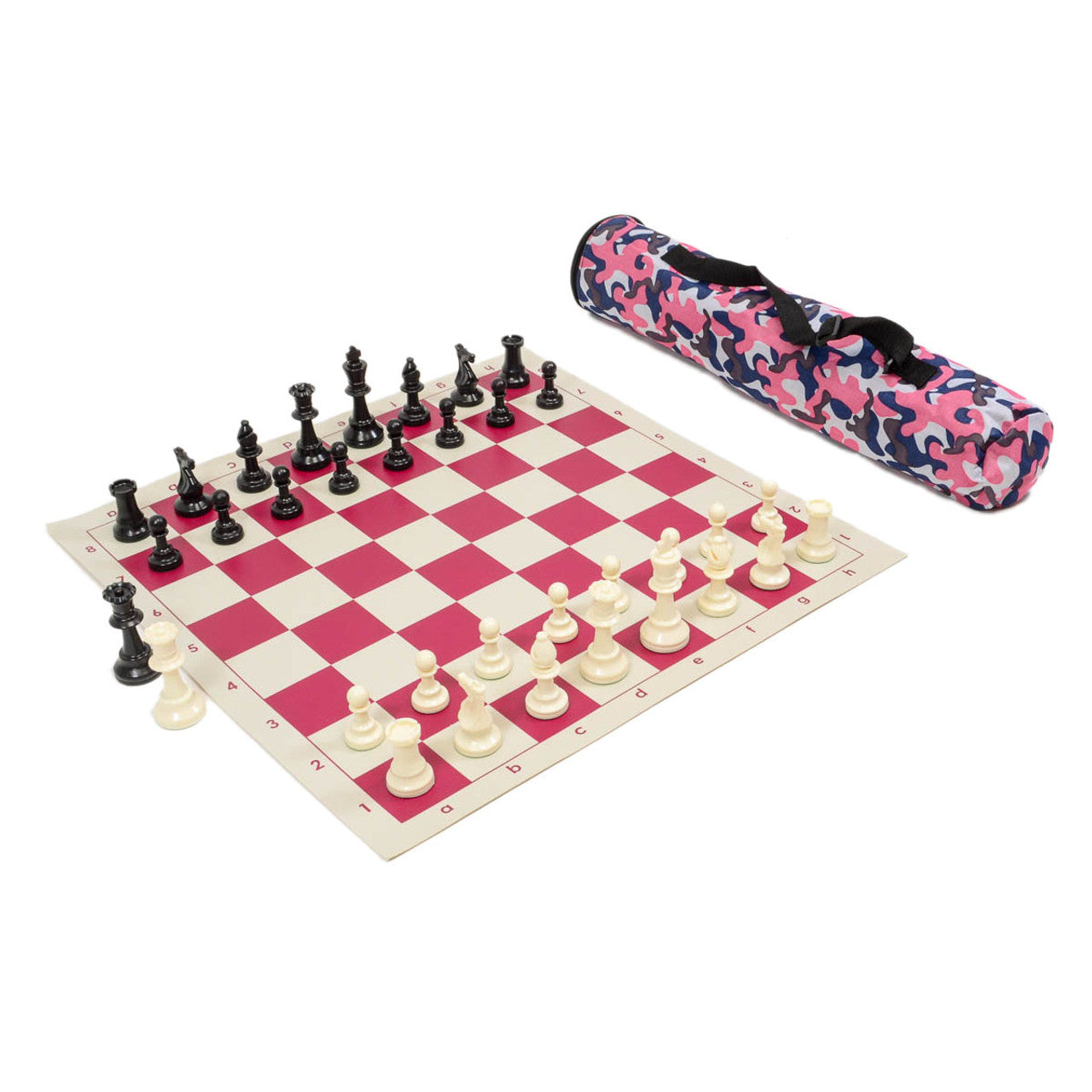 Archer Chess Set Combo with canvas bag (camo pink)