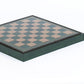 Green Leatherette Cabinet Chess Board