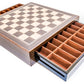 15.5 inch Deluxe Chess Board Case Chess Set open