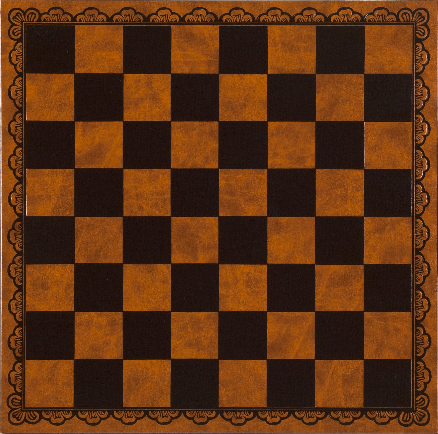 17.5 inch Tooled Leatherette Chess Board