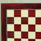 17 inch Red Grain Decoupage Chess Board (1.9 inch Squares)