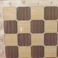 17 inch Rustic Walnut Alpha-Numeric Decoupage Chess Board (1.9 inch Squares)