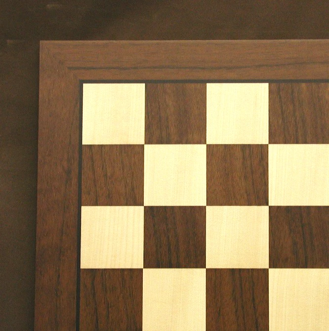 20.5 inch 20.5 inch Dark Rosewood & Maple Chess Board
