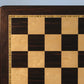 20.5 inch Ebony & Birdseye Maple Chess Board (2.2 inch Squares) closer