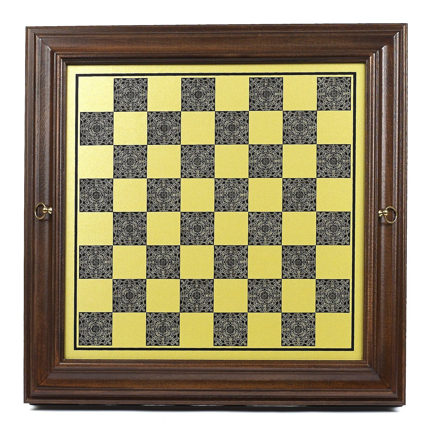 22 inch Brass Cabinet Chess Board top