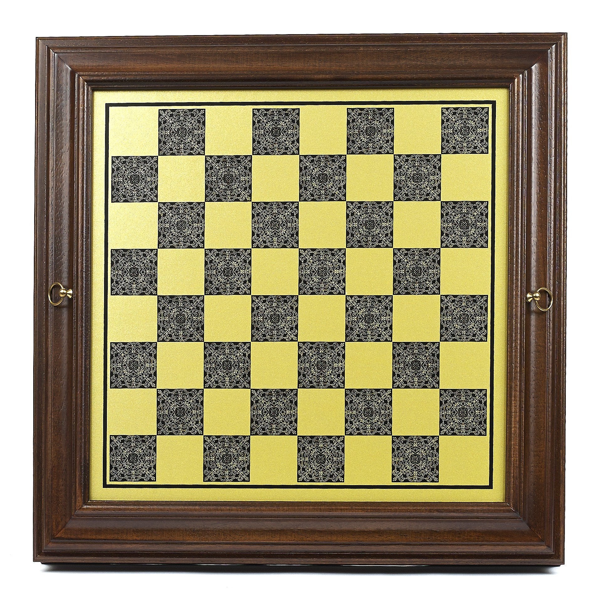 22 inch Brass Cabinet Chess Board