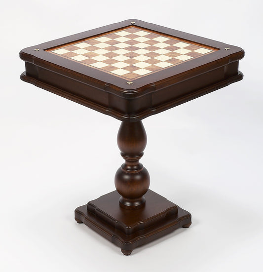 23 inch Chess/Checkers/Backgammon & Card Table from Italy (2 Inch Squares)