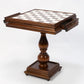 23.5 inch Marble/Wood Chess & Checkers Table from Italy