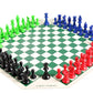 4 Player Chess Set on Vinyl Board