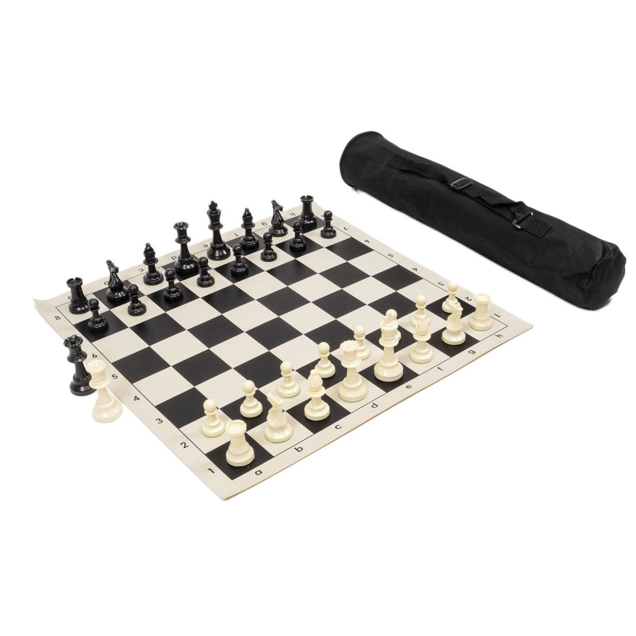 Archer Chess Set Combo with canvas bag (black)