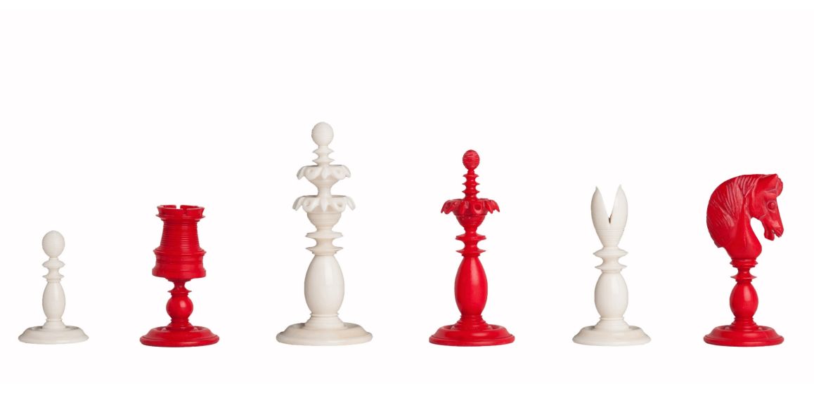 Calvert Luxury Bone Chess Pieces