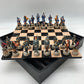 American Civil War Generals Chessmen on Black/Maple Chest Chess Set