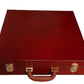 Fitted Briefcase Chess Box (Mahogany) closed