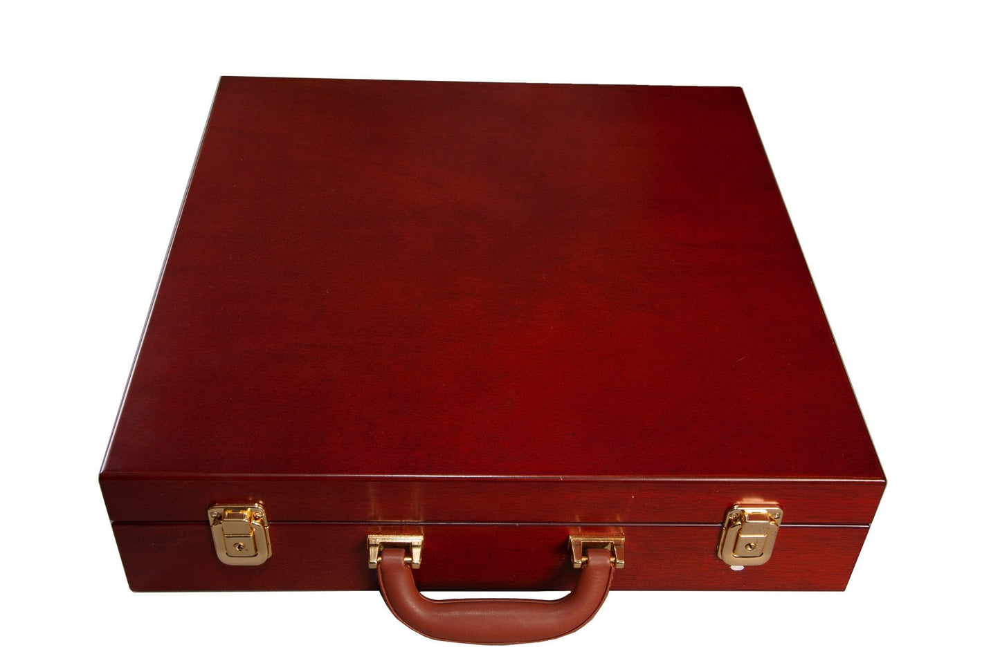 Fitted Briefcase Chess Box (Mahogany) closed