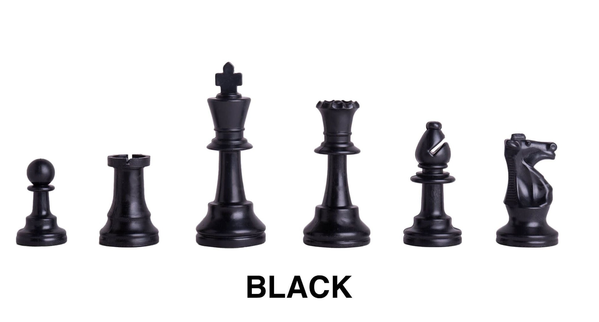 Black Plastic Chessmen