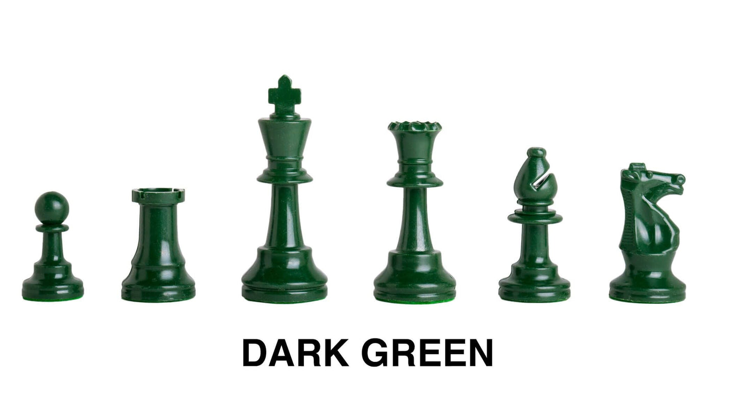 Dark Green Plastic Chessmen