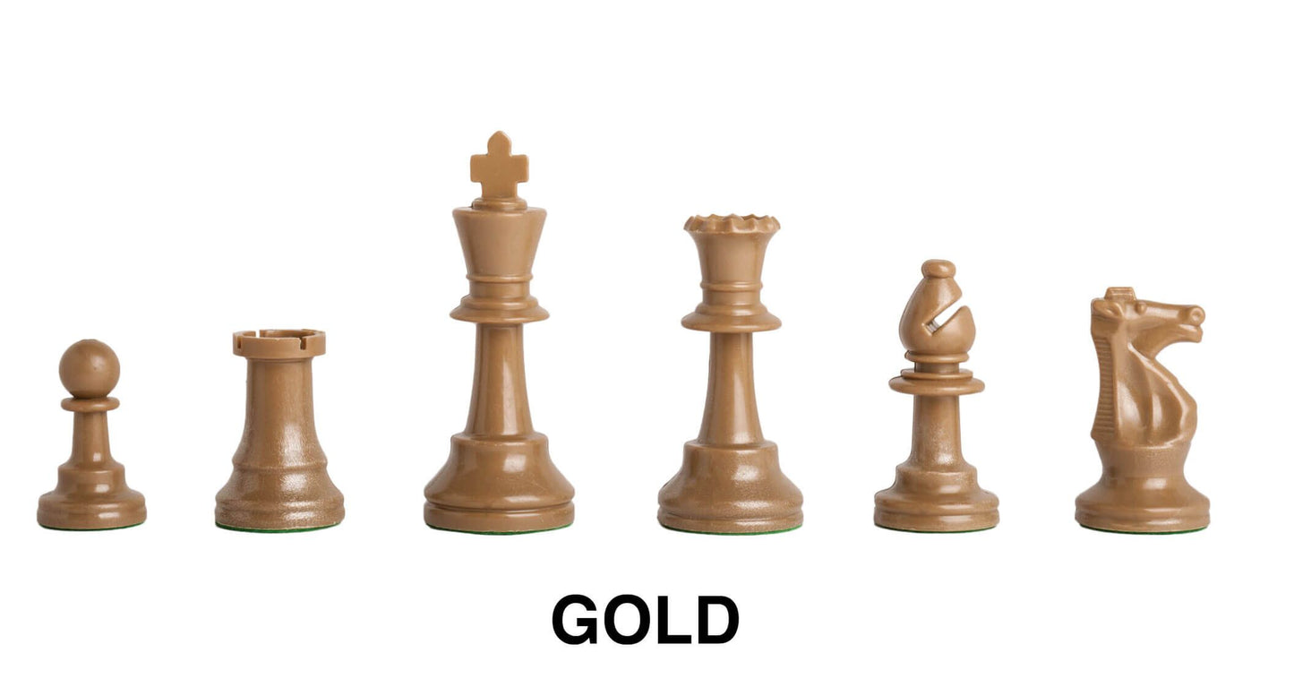 Gold Plastic Chessmen