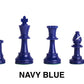 Navy Blue Plastic Chessmen