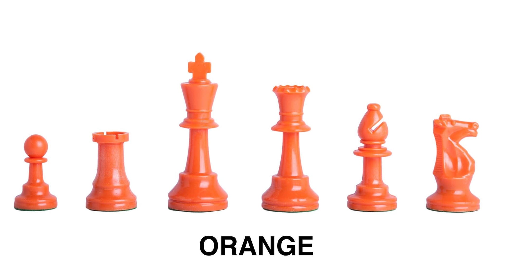 Orange Plastic Chessmen