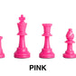 Pink Plastic Chessmen