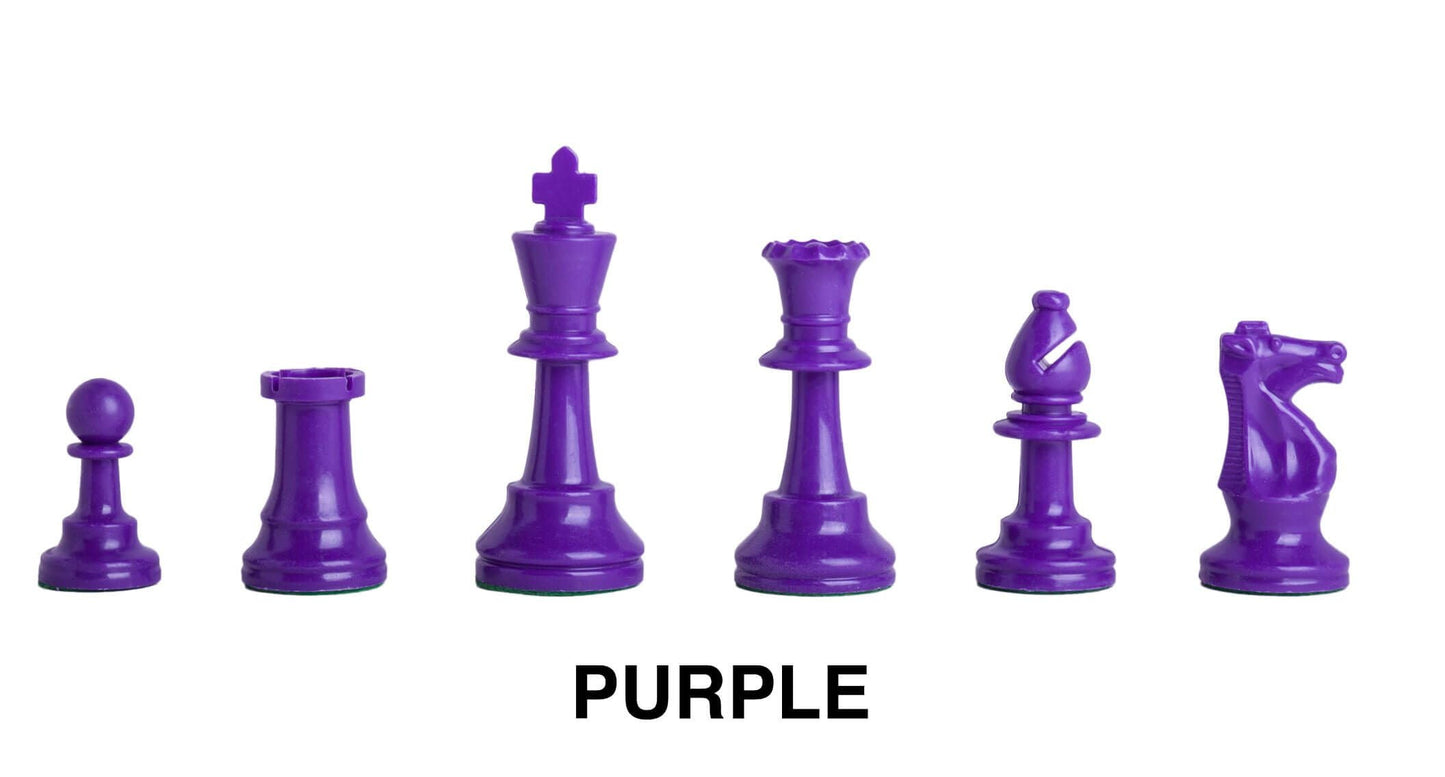 Purple Plastic Chessmen