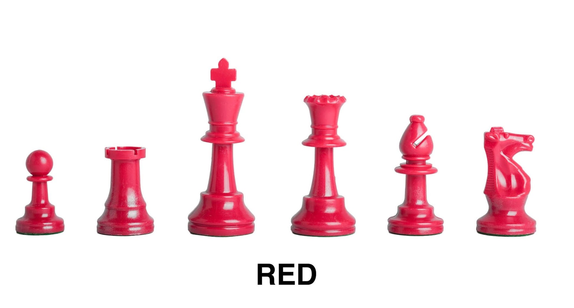 Red Plastic Chessmen