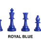 Royal Blue Plastic Chessmen