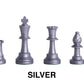 Silver Plastic Chessmen