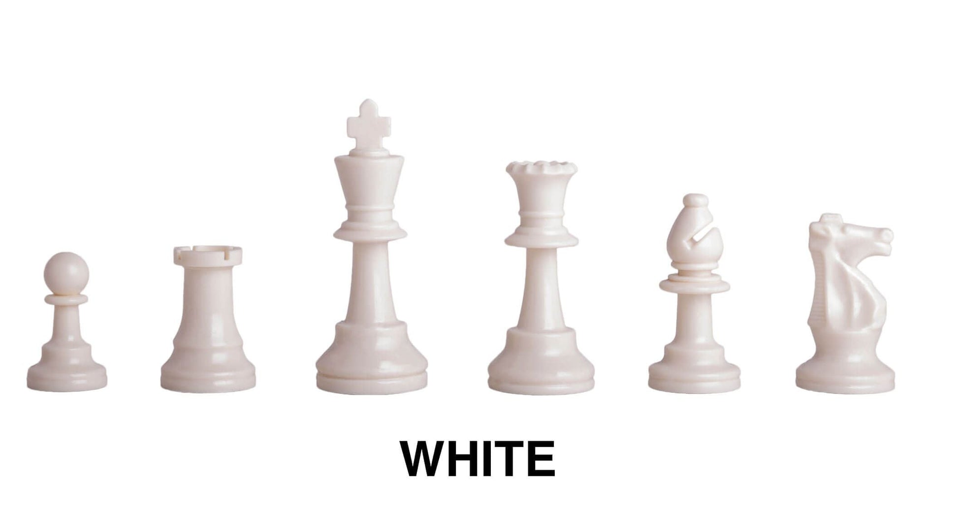 White Plastic Chessmen