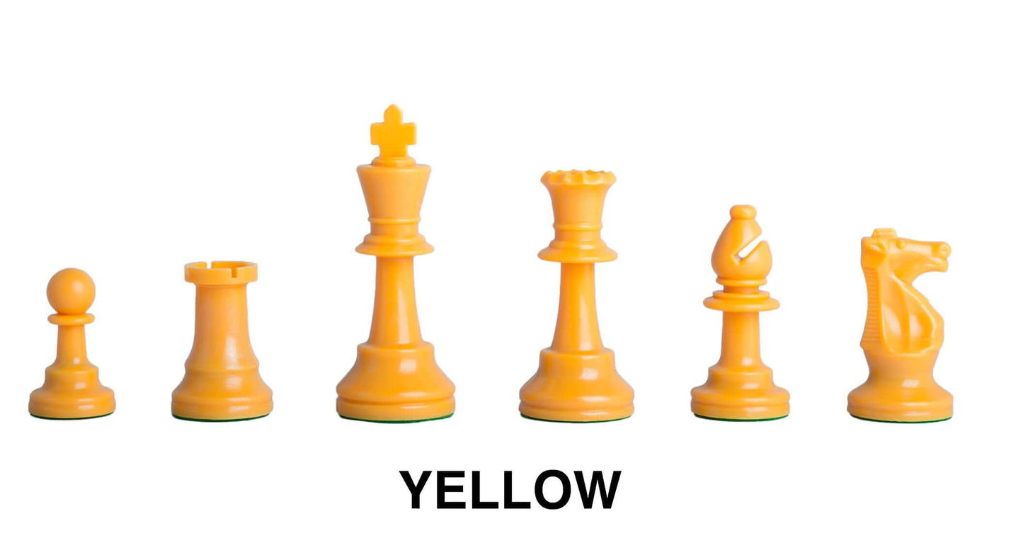 Yellow Plastic Chessmen
