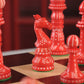 Worthington Luxury Bone Chess Pieces red