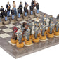 American Civil War Themed Chessmen (4.5 inch King) & Superior Board Chess Set