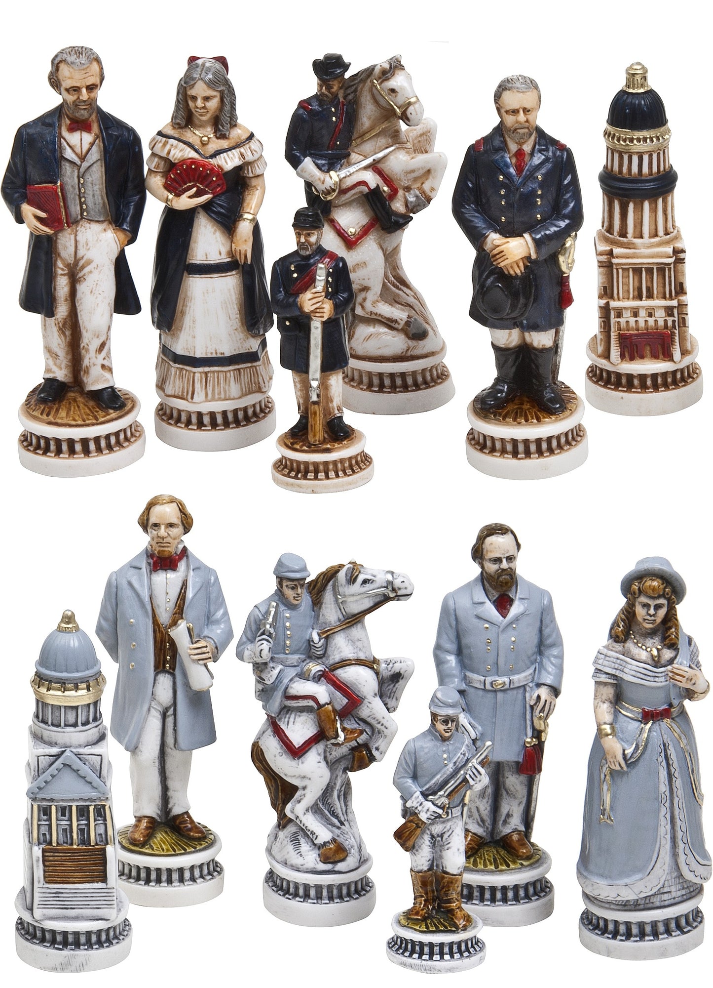 Battle of Gettysburg Themed Chess Pieces