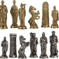 Silver-plated Brass Romans vs Barbarians Themed Chessmen