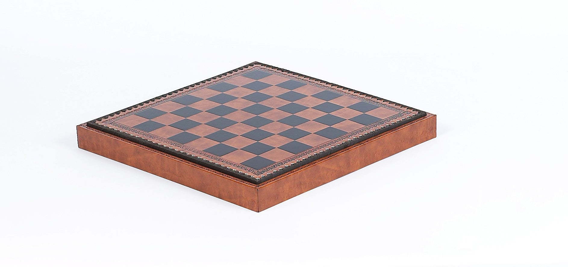 Leatherette Cabinet Chess Board side