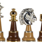 Champion Wood, Brass & Gold/Silver plated Chessmen