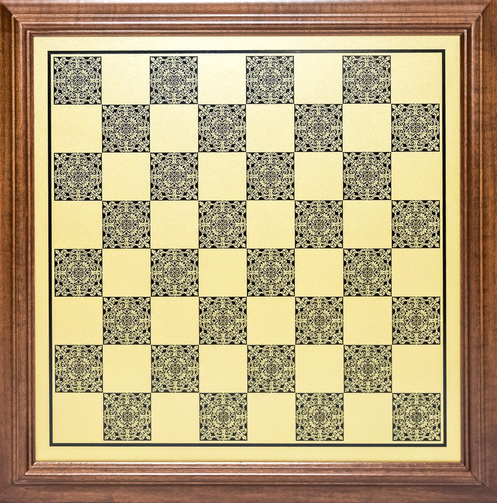 14 inch Classic Brass Pedestal Chess Board