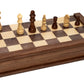 17.5 inch Deluxe Combo Folding Chess Set with Two Extra Queens closed