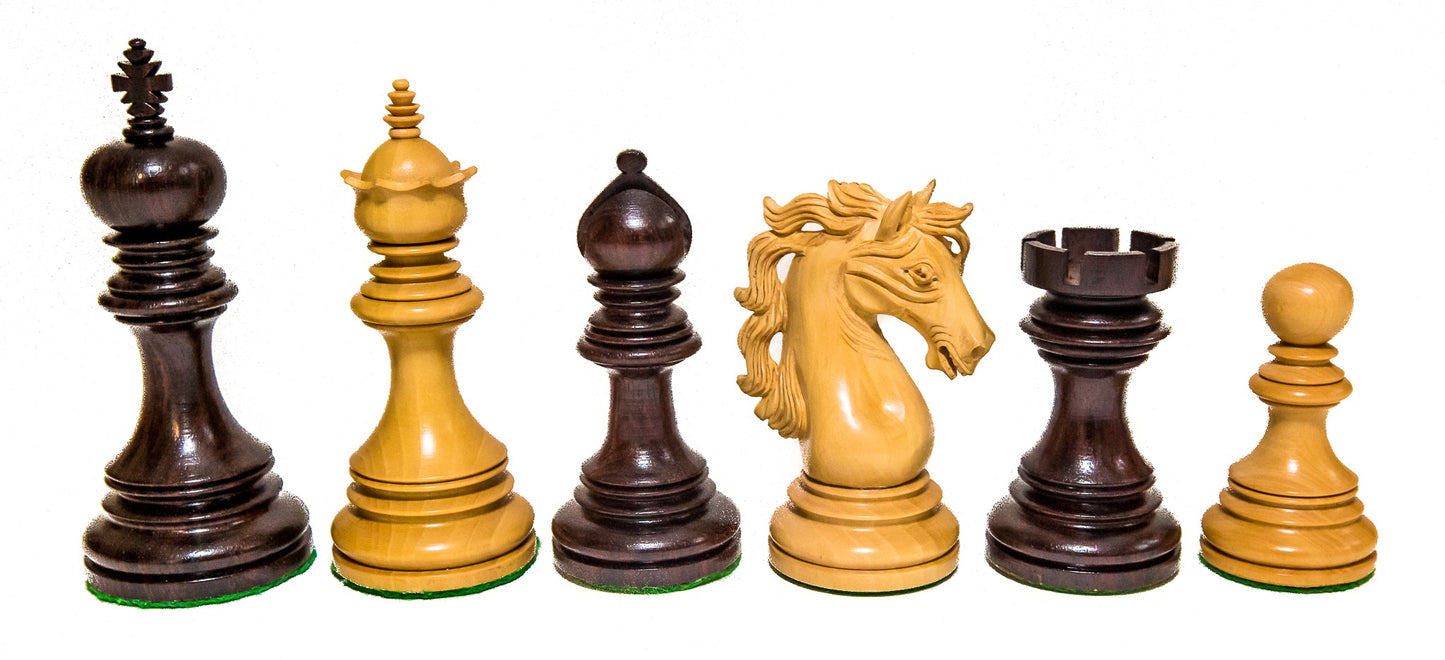 Deluxe Staunton Wood Chess Pieces with 2 extra Queens