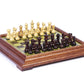 French Staunton Jr. Chessmen & 14 inch Classic Pedestal Board Chess Set