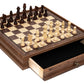 14.75 inch Games Compendium Chess & Checkers Set with 2 Extra Queens open