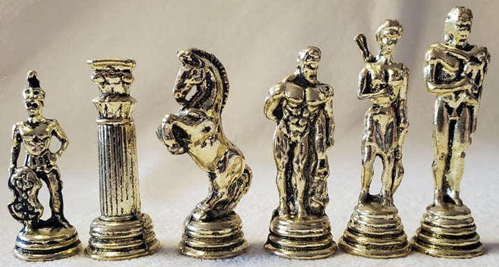 Golden Metal Roman Soldier Theme Pieces