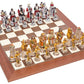 Incas and Spanish Themed Chessmen & Champion Board Chess Set
