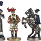 Hand Painted Brass Landsknecht Imperial Themed Chessmen