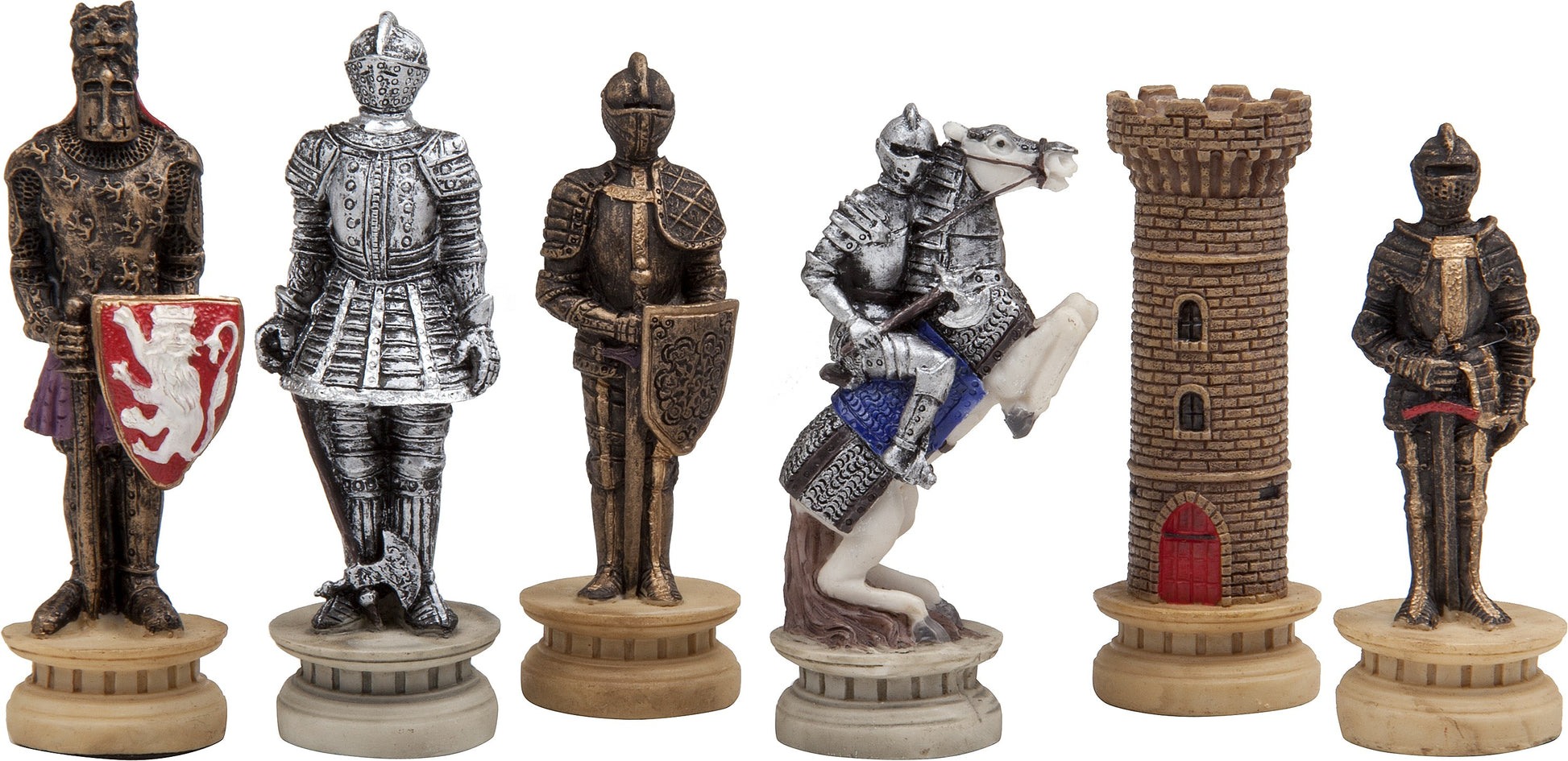 Medieval Knight Themed Chess Pieces