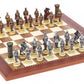 Medieval Knight Themed Chessmen & 18 inch Champion Board Chess Set