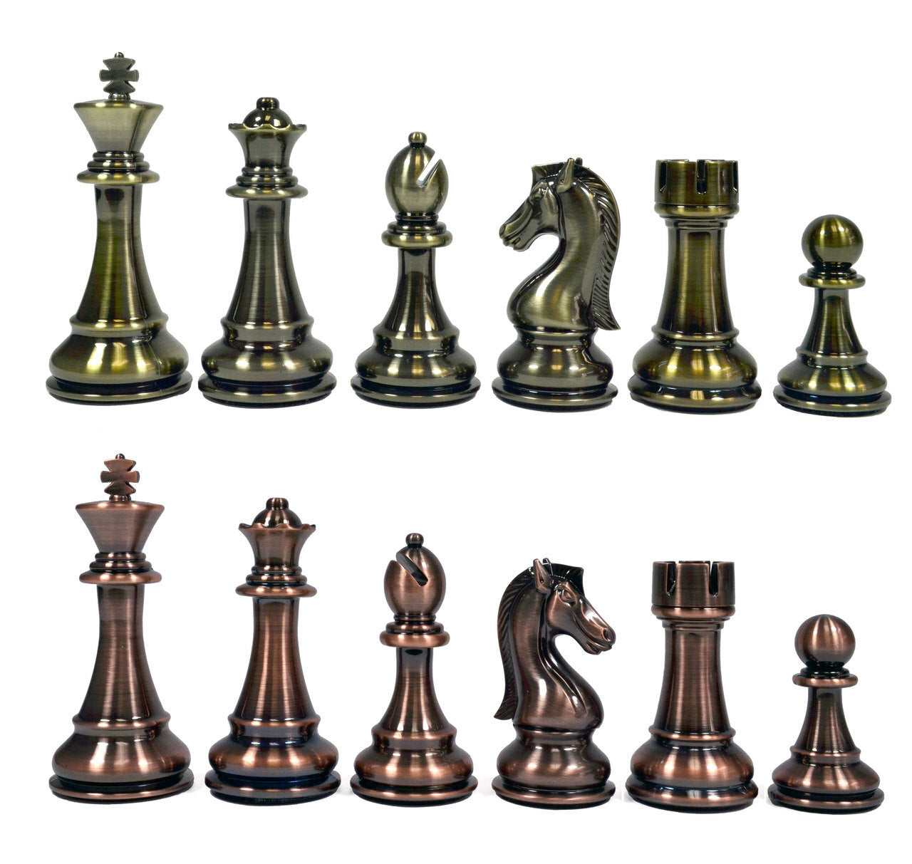 Metallic Candidate Chess Pieces (4.25 Inch)
