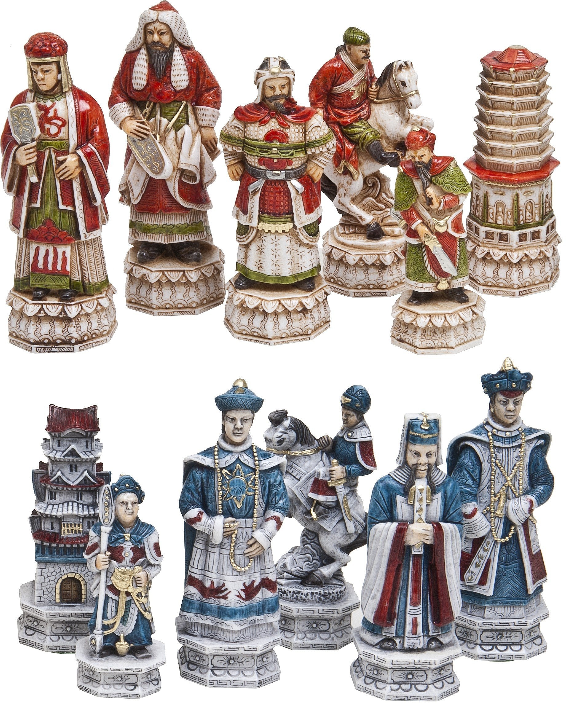Ming Dynasty Themed Chess Pieces