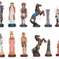 Pewter Metal Romans vs Egyptians Themed Chessmen